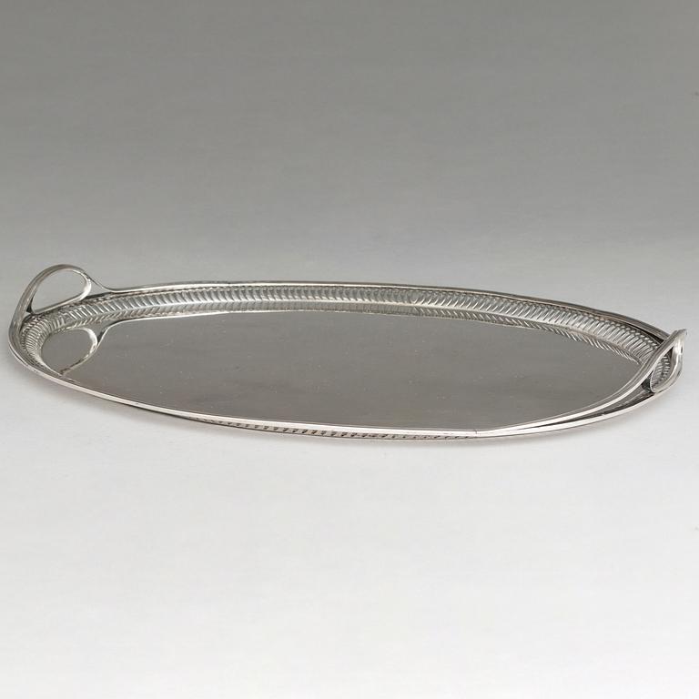 BRICKA, silver, S:t Petersburg, 1796, oidentifierad mästarstämpel.