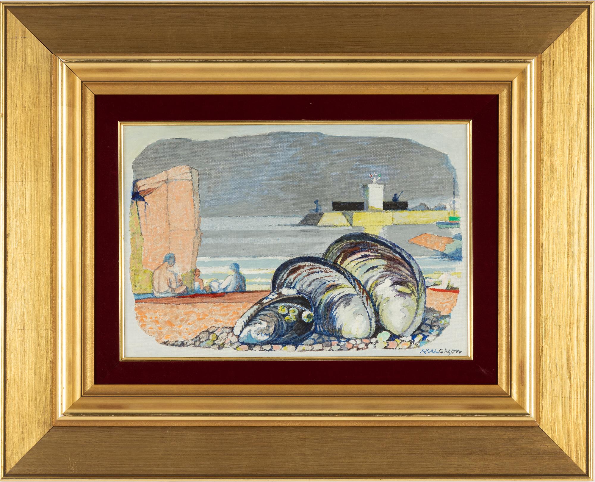 Axel Olson, oil on canvas, signed.
