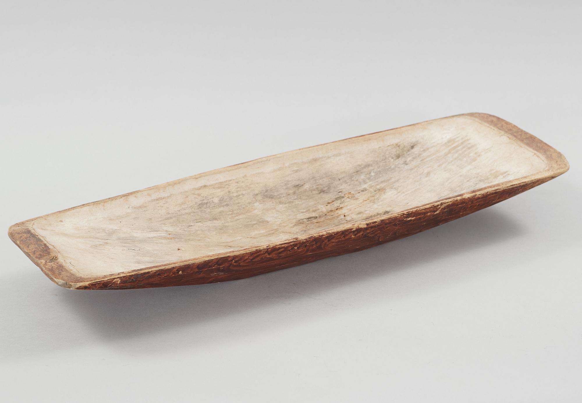 a wooden bowl from the 19th century.