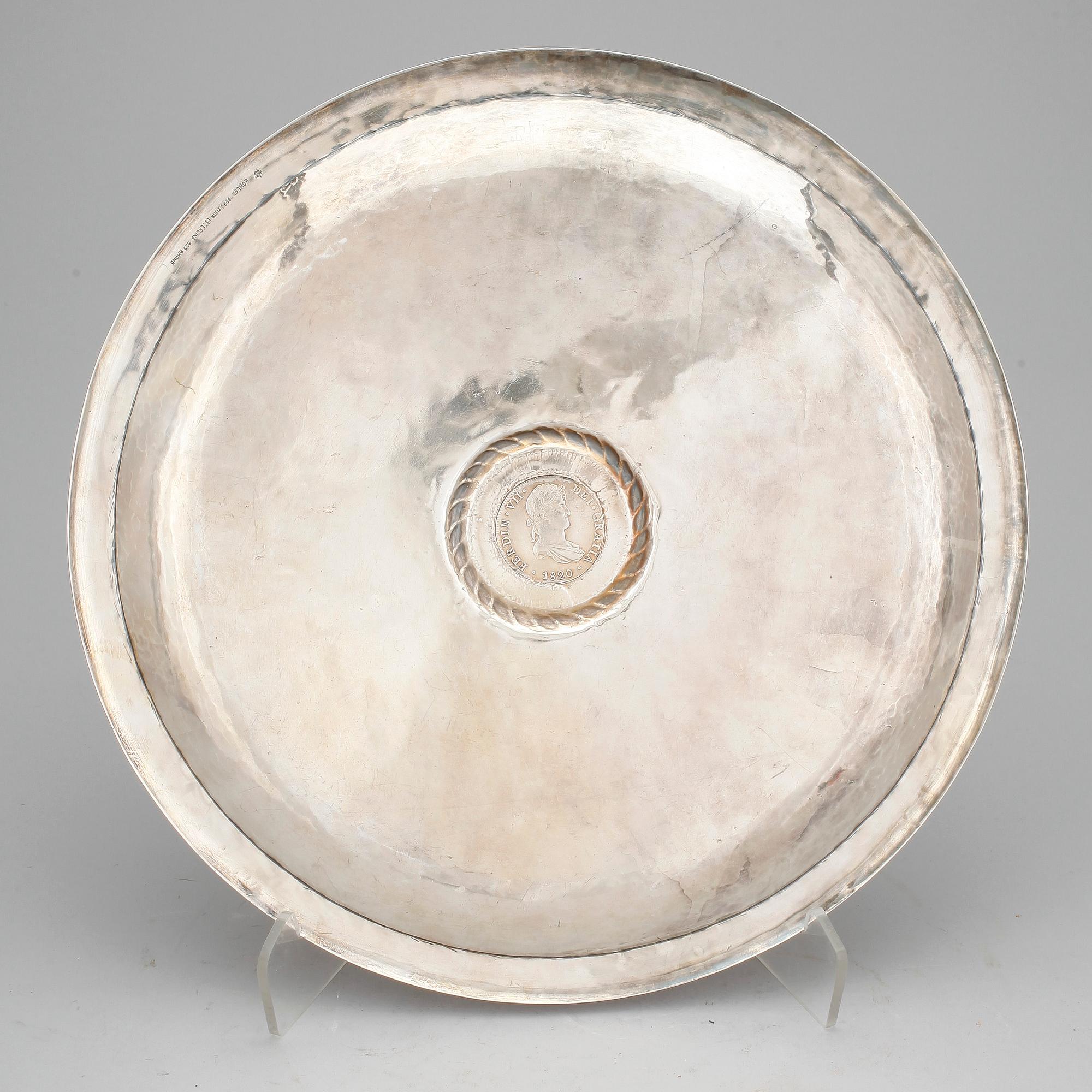 FAT, sterlingsilver, Kohler, Peru, 1900-tal. Vikt ca 787g.
