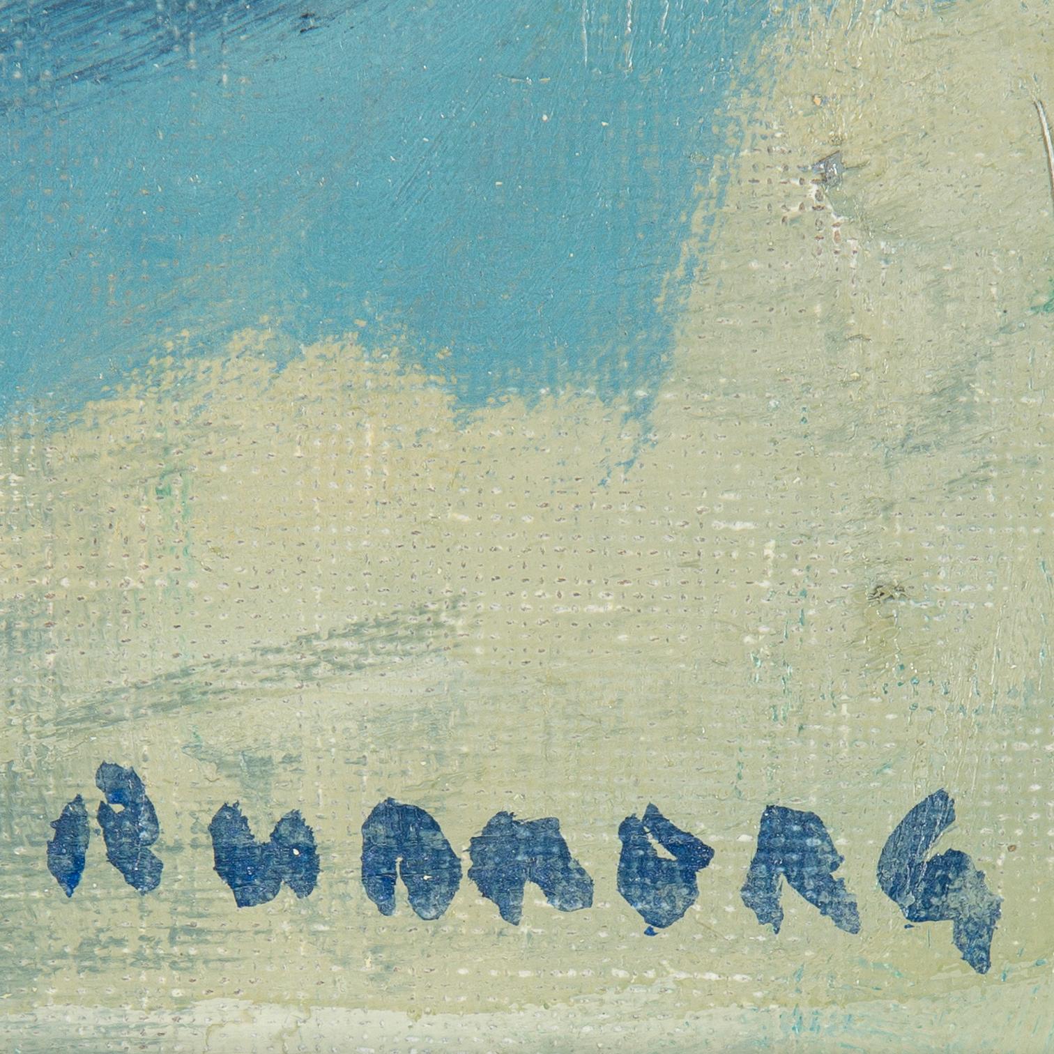 GUSTAV RUDBERG, olja på duk, signerad.
