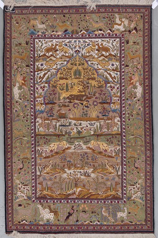 MATTA, troligen Keshan, figural. Old. Ca 188x120 cm.