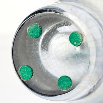 Sven Palmqvist, fyra delar, glas, Kraka, Orrefors 1940-50-tal, nr 34, 170, 359 samt en osignerad.