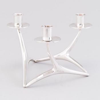 ANNA-GRETA EKER, kandelaber, silver, Auran Kultaseppä Oy, Åbo, Finland, 1962.