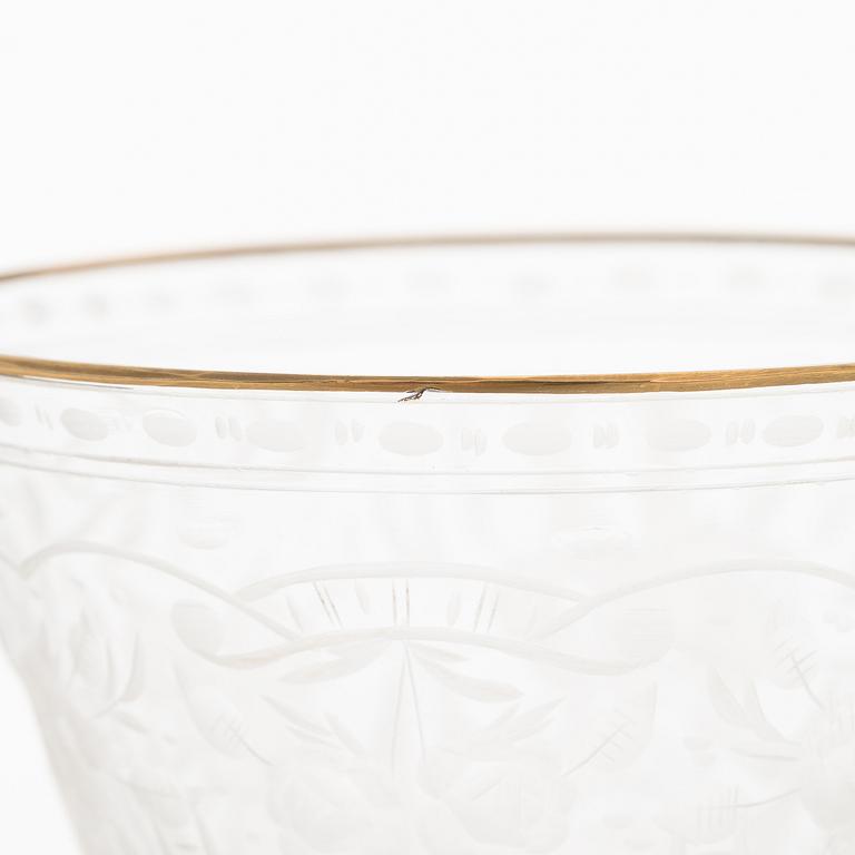 Moser, glasuppsättning, 95 dlr, "Maharani", 1930-40-tal.
