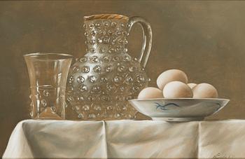 Nadine Lundahl, Still Life with Eggs.