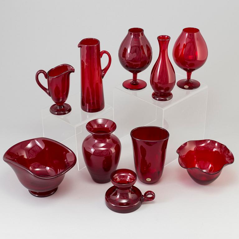 MONICA BRATT, bland annat, glas, 10 st Reijmyre.