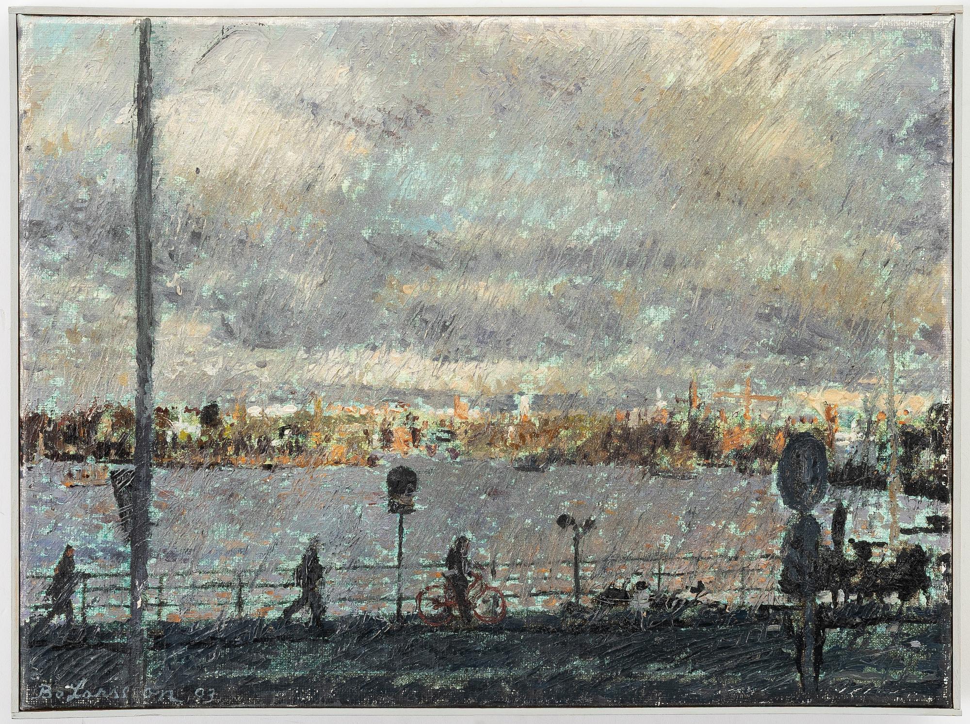 Bo Larsson, "Vandrare på slussen".