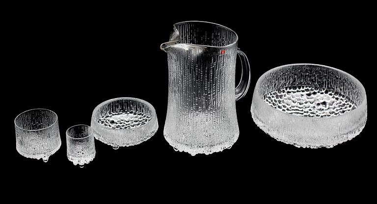 GLASSERVISDELAR, 22 st, "Ultima Thule", Tapio Wirkkala, Iittala.