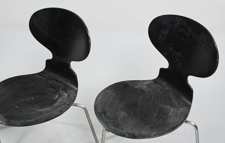 STOLAR, 4 st, "Myran", Arne Jacobsen för Fritz Hansen, 1900-talets andra hälft.