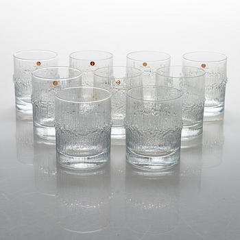 Tapio Wirkkala, a 24-piece set of "Niva" glassware, Iittala. In production 1972-1992.