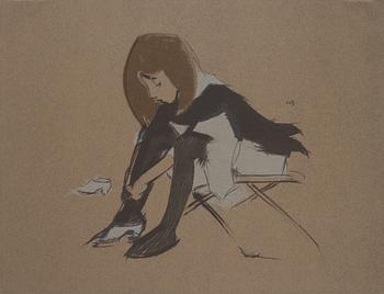 Helene Schjerfbeck, "Sidenskon".