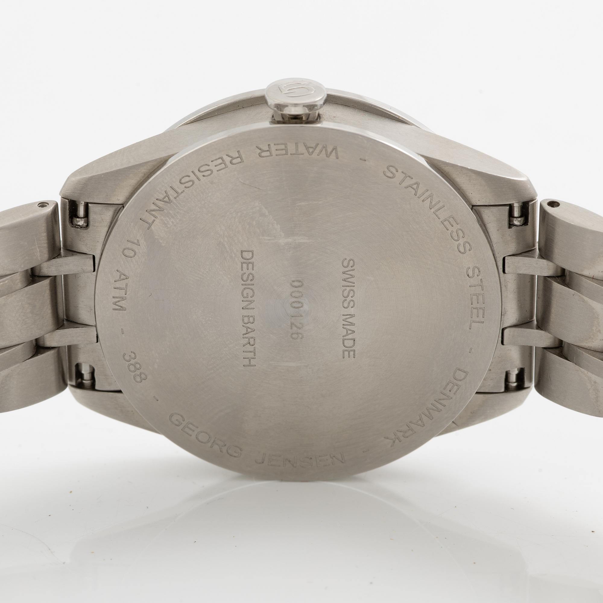 Georg Jensen, Wristwatch, Vice, design Barth, wristwatch, 40 mm.