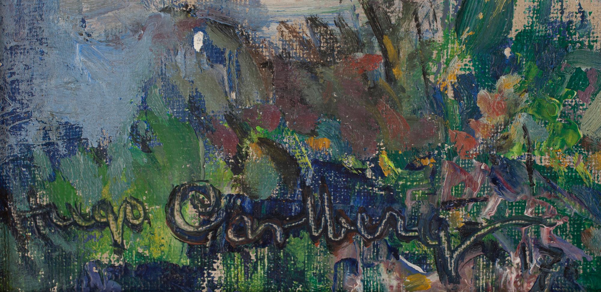 HUGO CARLBERG, olja på duk, sign.