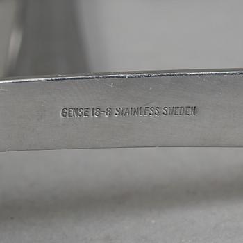 BESTICK, 98 delar, rostfritt stål, "Thebe", Folke Arström, Gense, 1900-talets mitt.