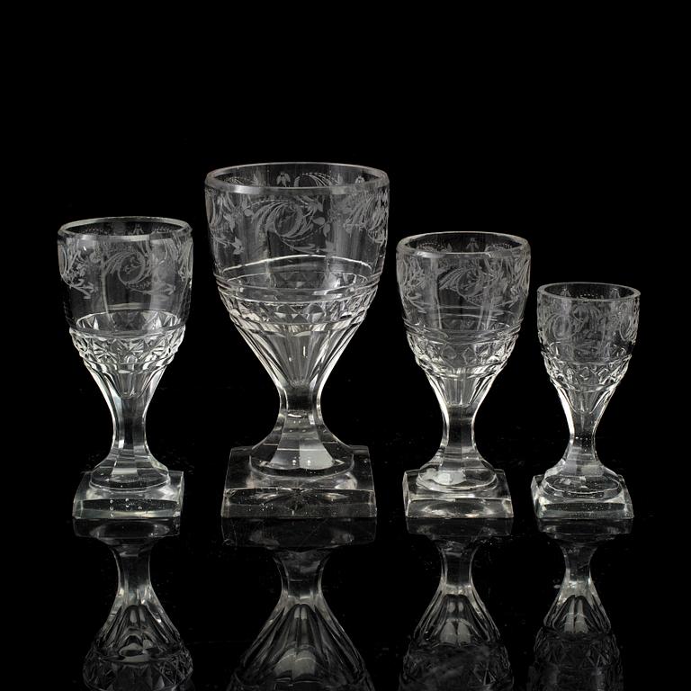 15 19th Century glasses.