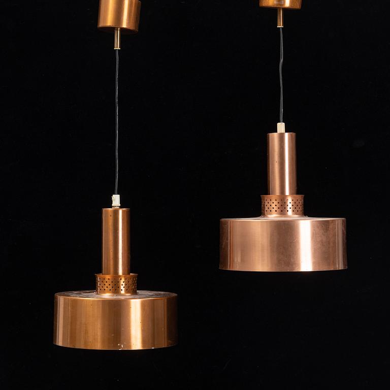 Hans-Agne Jakobsson, taklampor, ett par,  modell T292, Hans Agne Jakobsson AB, Markaryd, modellen 1950/60-tal.