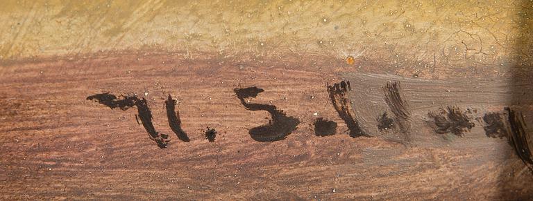 UUNO SOLDAN, olja på masonit, signerad.