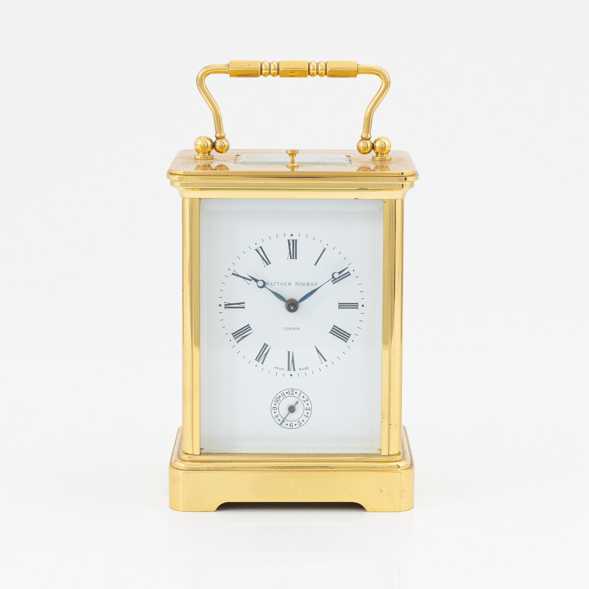 A travel alarm clock, Matthew Norman LTD, Switzerland, second half