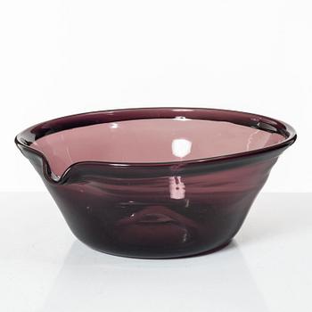 Mjölkfat / Spillkum, glas, Sverige, ca år 1800.