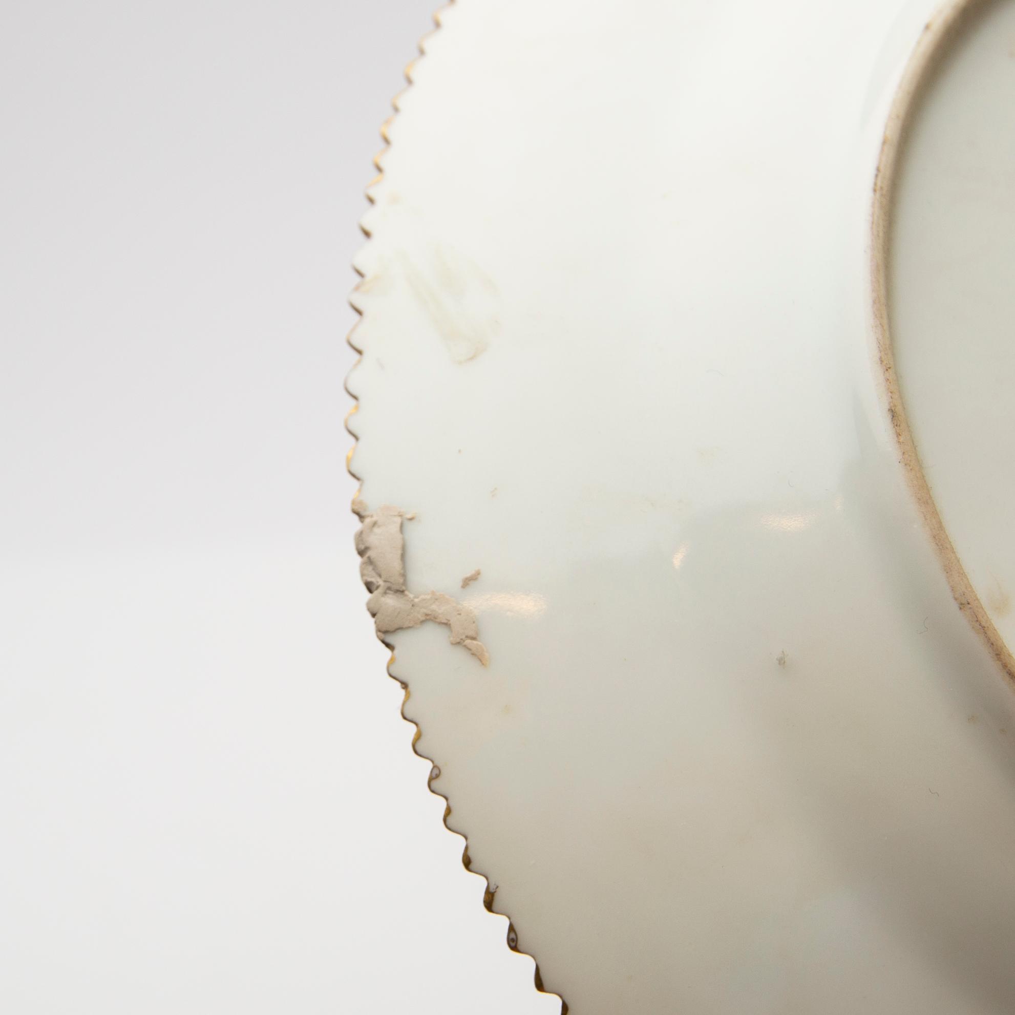 Royal Copenhagen, Plates, six pieces, (Hausmålerai), 1950s.