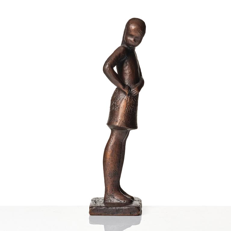 Lisa Larson, Lisa Larson, "The Teenager", a bronze sculpture, Scandia Present, Sweden ca 1978, no 202.