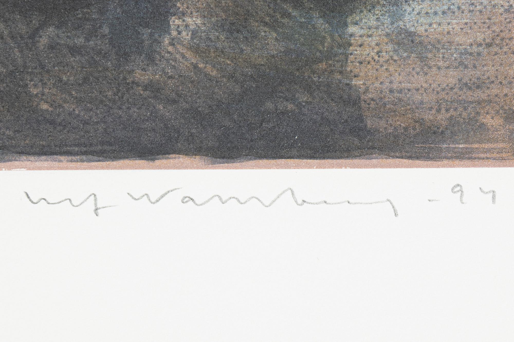 Ulf Wahlberg, "Landskap", mapp med tre litografier.