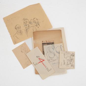 Eduard Wiiralt, five drawings and one etching.