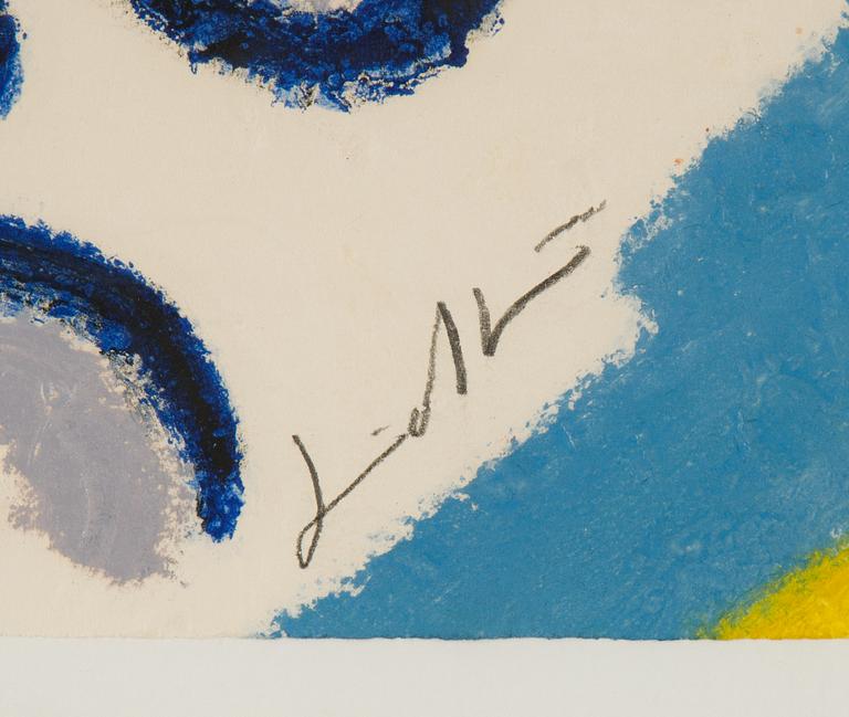Bengt Lindström, carborundum, etsning, signed 83/90.