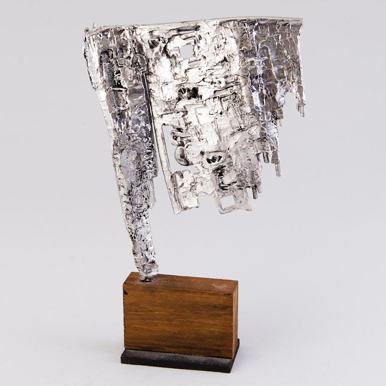 ÅKE LAGERBORG, SKULPTUR, metallegering, signerad och daterad 1980.