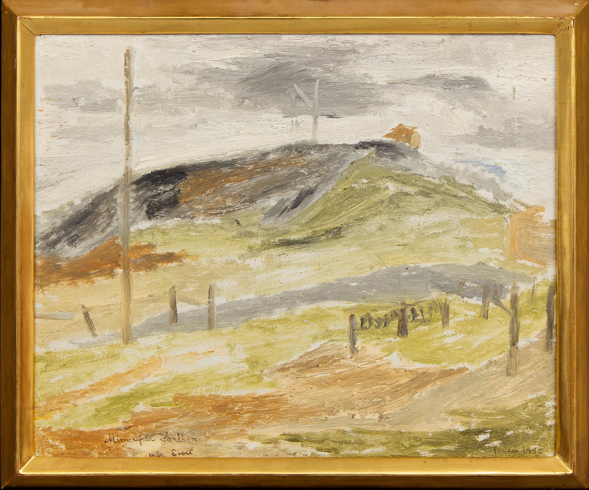 Evert Lundquist, oil on canvas signed and dated 1930.