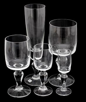 GLASSSERVIS, 46 delar, "Dragon", Bertil Vallien, Boda.