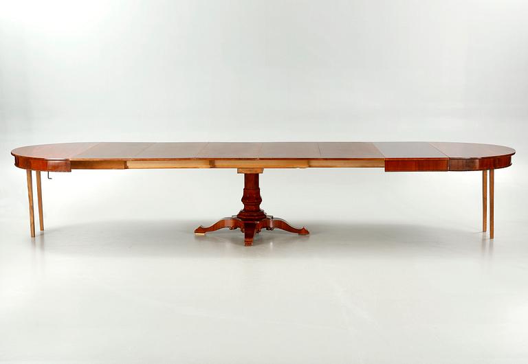 A 19th century dining table.