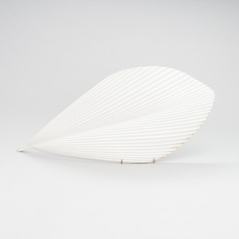 Inkeri Leivo, 'Gardena', a ceramic leaf shape dish, Pro Arabia Art, Finland. Design year 2002.