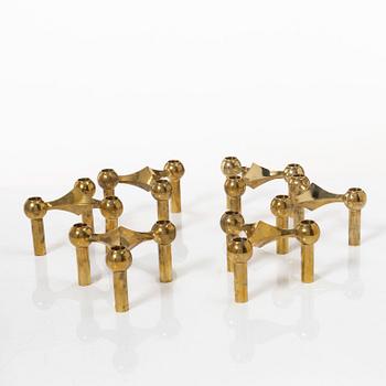 Caesar Stoffic & Fritz Nagel, candlesticks, 6 pcs, Germany, second half of the 20th century.