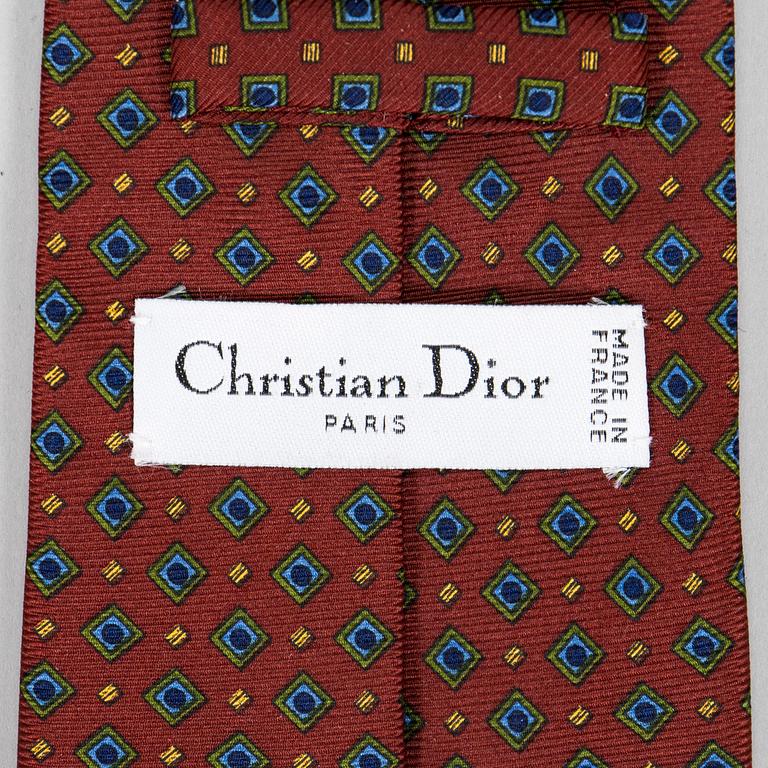 Christian Dior, a silk scarf and tie.