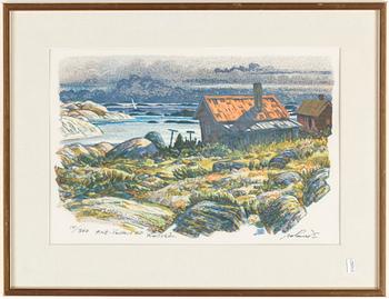 Roland Svensson · ROLAND SVENSSON, färglitografi. Signerad, numrerad 141/360.