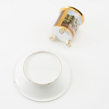 Cup with saucer Empire mid-19th century.