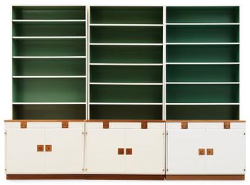 A set of three Josef Frank book shelves, Svenskt Tenn, Sweden.