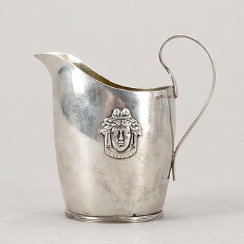 GRÄDDKANNA, silver. Carl Magnus Ryberg Stockholm, 1813. Vikt ca 145 gram.