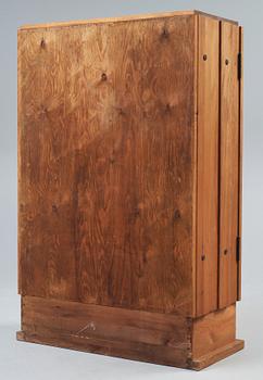 An Axel Einar Hjorth 'Lovö' stained pine cabinet, Nordiska Kompaniet, Sweden 1930's.