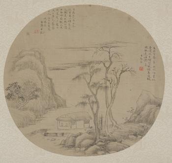 Unidentified artist, Two landscape paintings, China, 20th century.