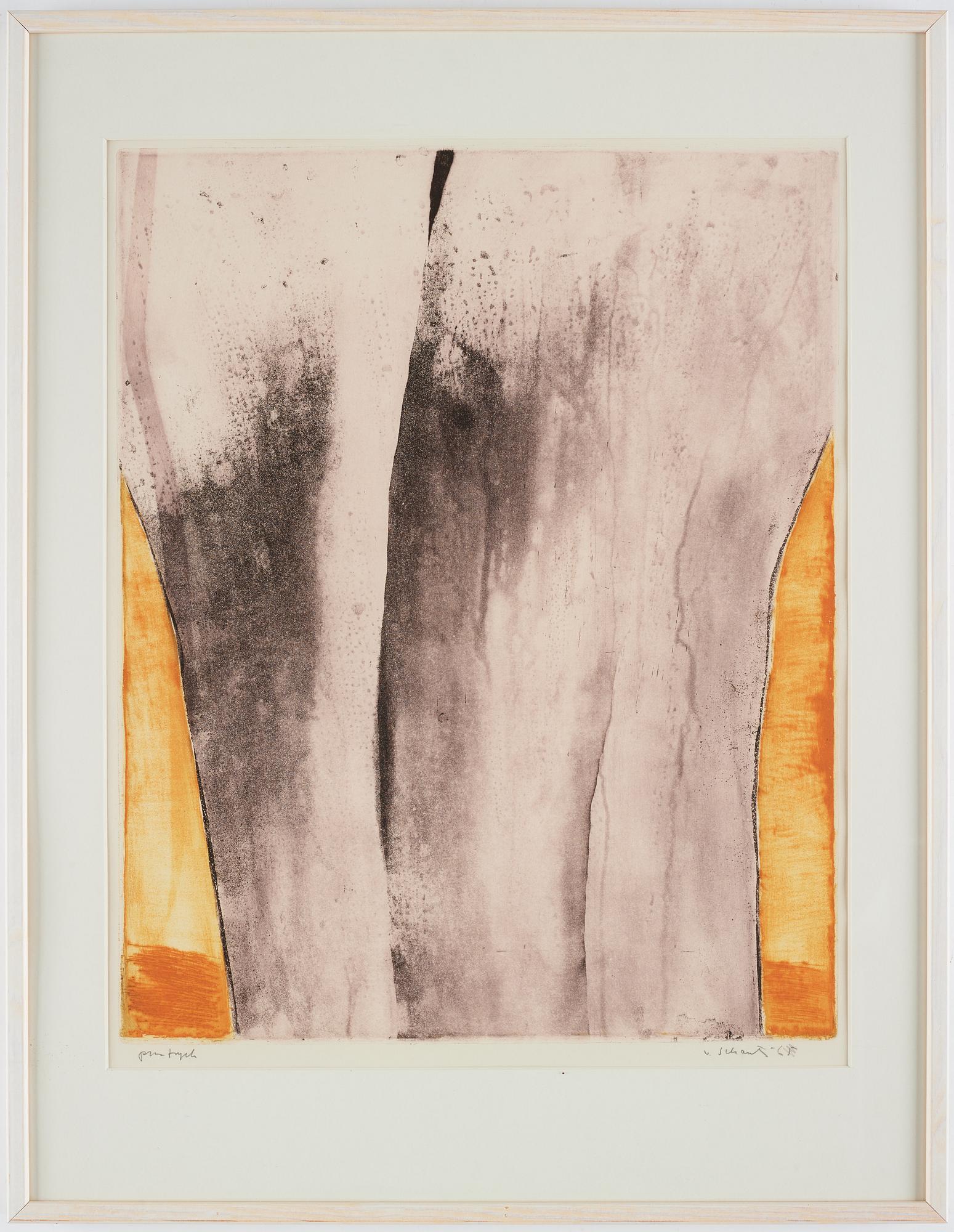 Philip von Schantz, etching, signed, trial proof, dated -65.