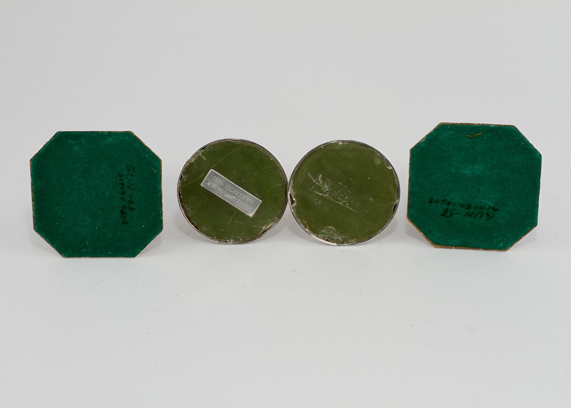 LJUSSTAKAR, 2 par, silver, omkring 1900-talets mitt.