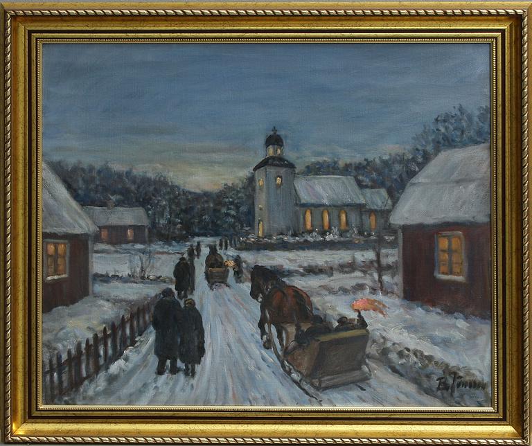 BROR JÖNSSON, olja på duk, sign.