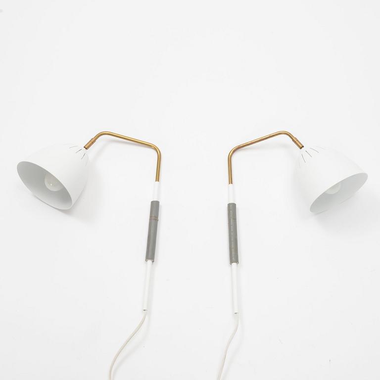 Jenny Bäck, wall lamps/bedside lamps, a pair, "Lean", Örsjö lighting.