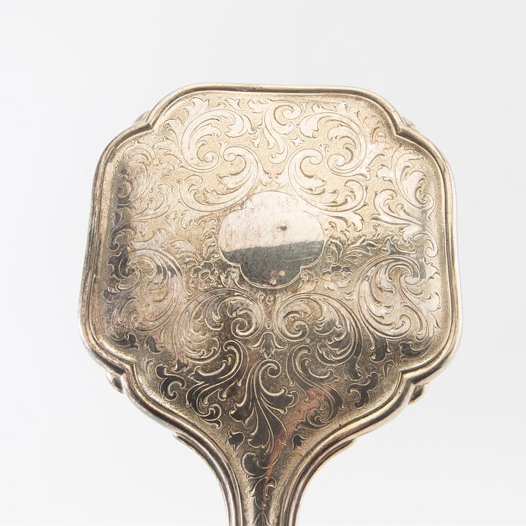 Dressing table set 4 pcs similar silver Swedish import marks.