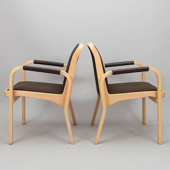 KARMSTOLAR, 6 st, E45, Alvar Aalto, Artek 1900-talets slut.