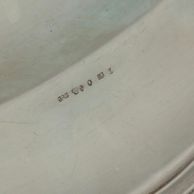 SERVERINGSFAT, rokokostil, GAB Stockholm 1928, silver, vikt ca 792 g.