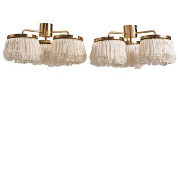 Hans-Agne Jakobsson, a pair of "T606-3", ceiling lamps, Hans Agne Jakobsson AB, Markaryd, 1960's.